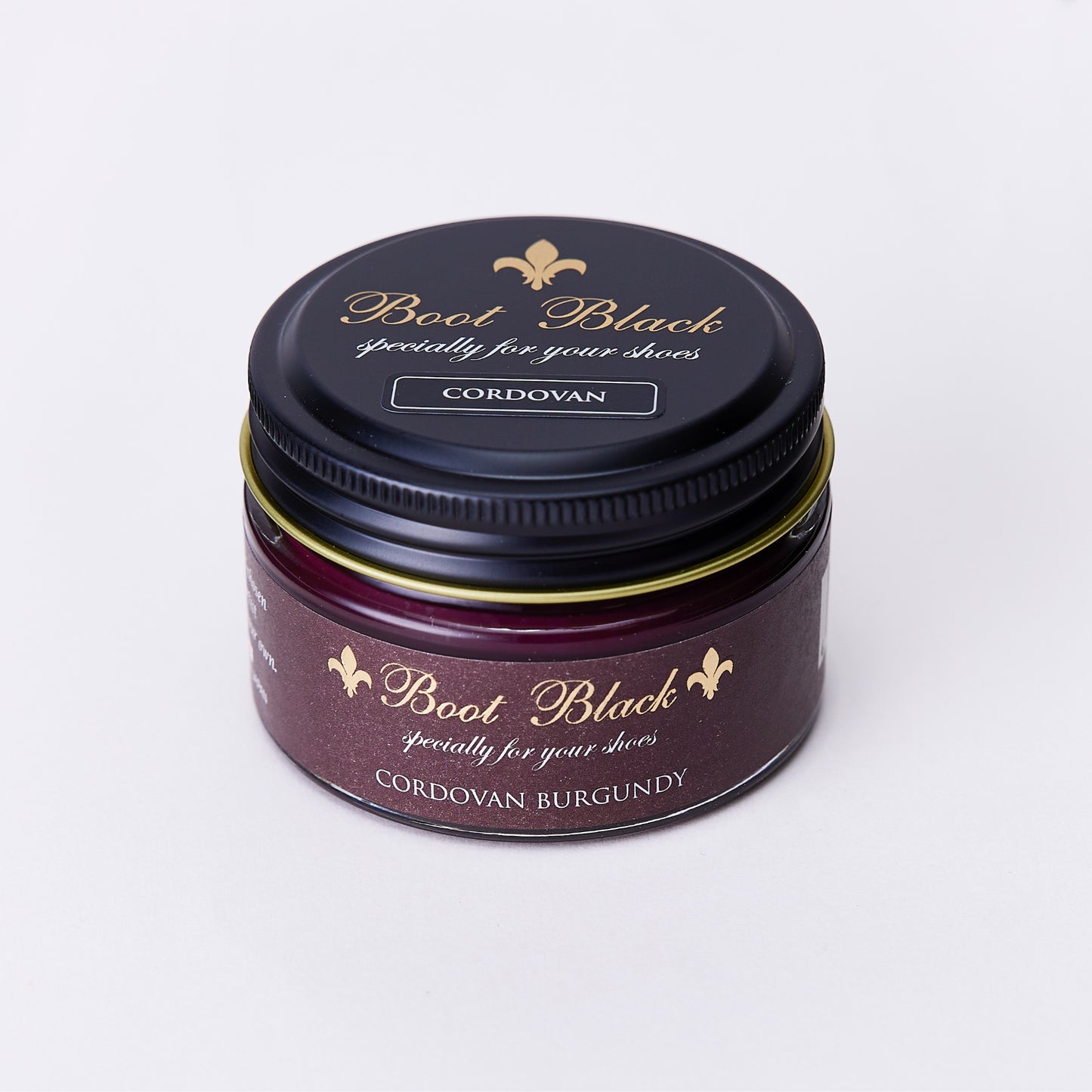 Shell Cordovan Cream by Boot Black Brand - Burgundy