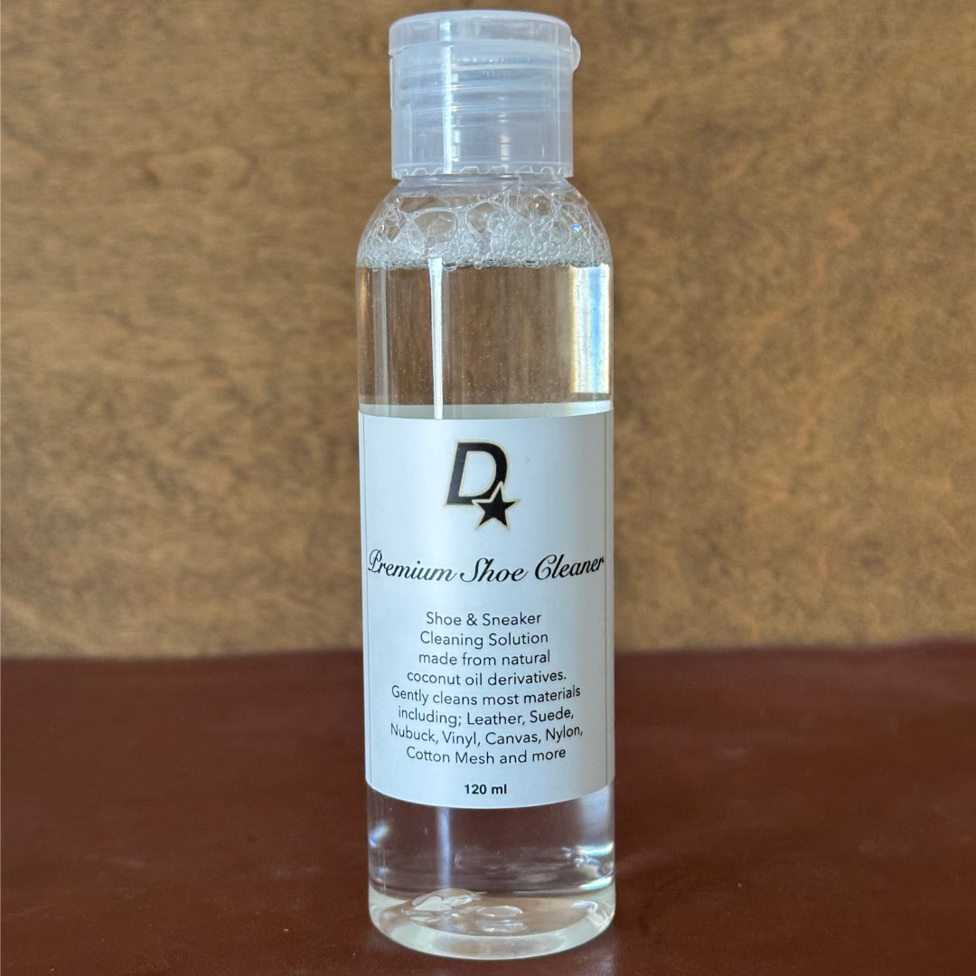 Premium Shoe Cleaning Kit - 4oz. Cleaning Solution and Medium Bristle Brush