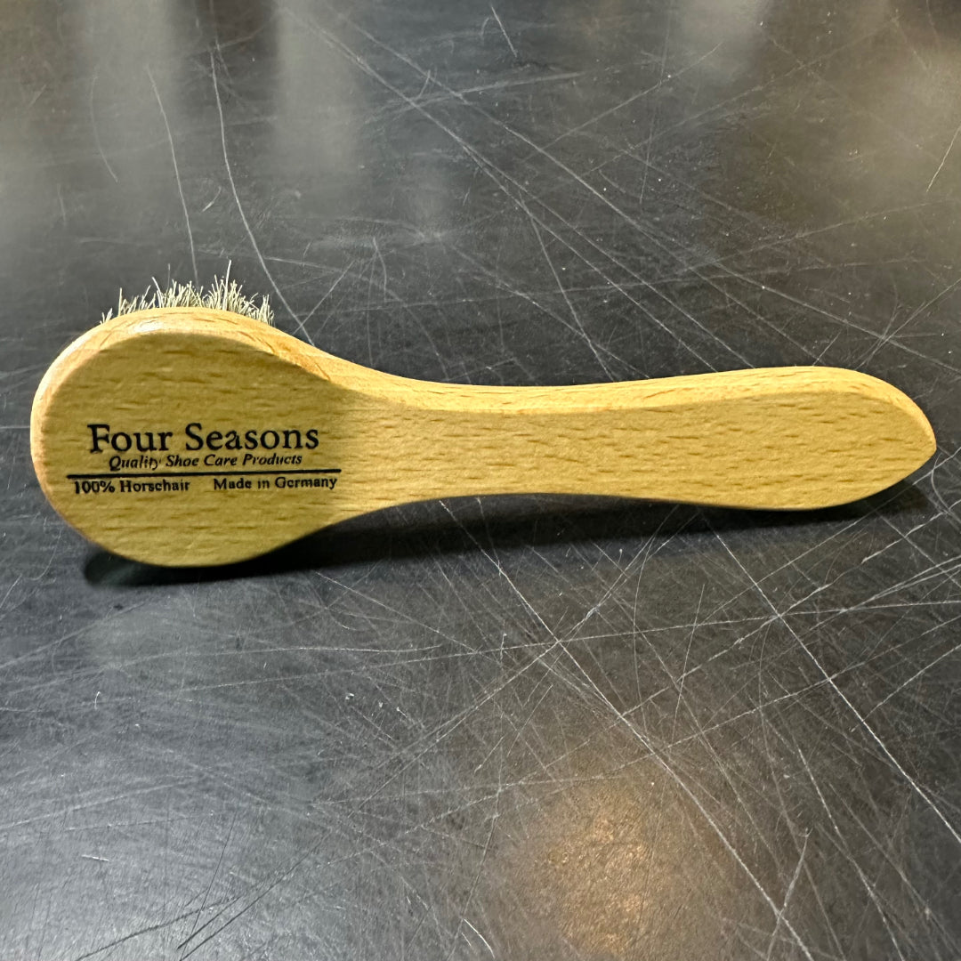 Small Horsehair Dauber Brush - Shoe Polish Applicator Brush - Four Seasons