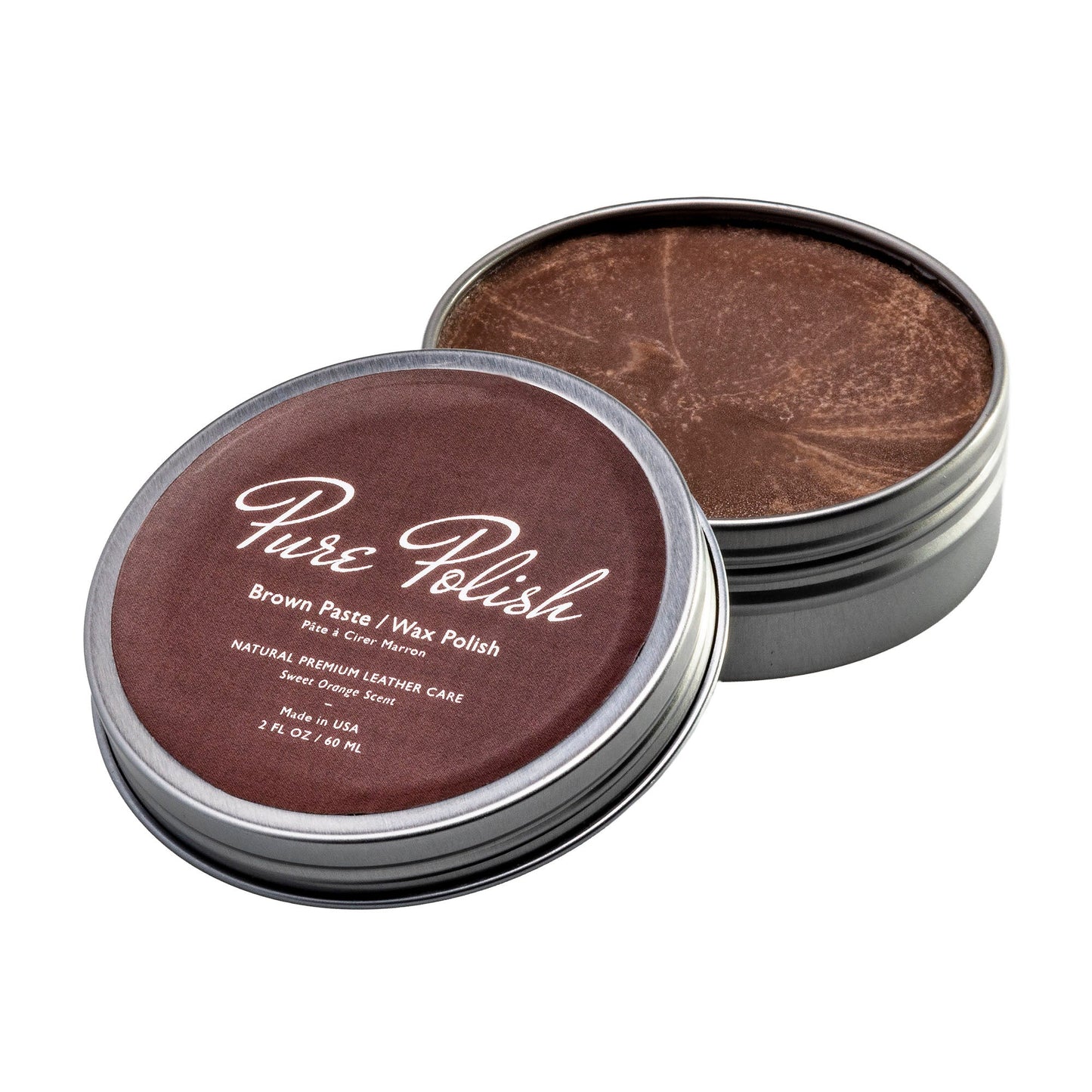 Brown Paste Wax Polish Shoe Polish by Pure Polish