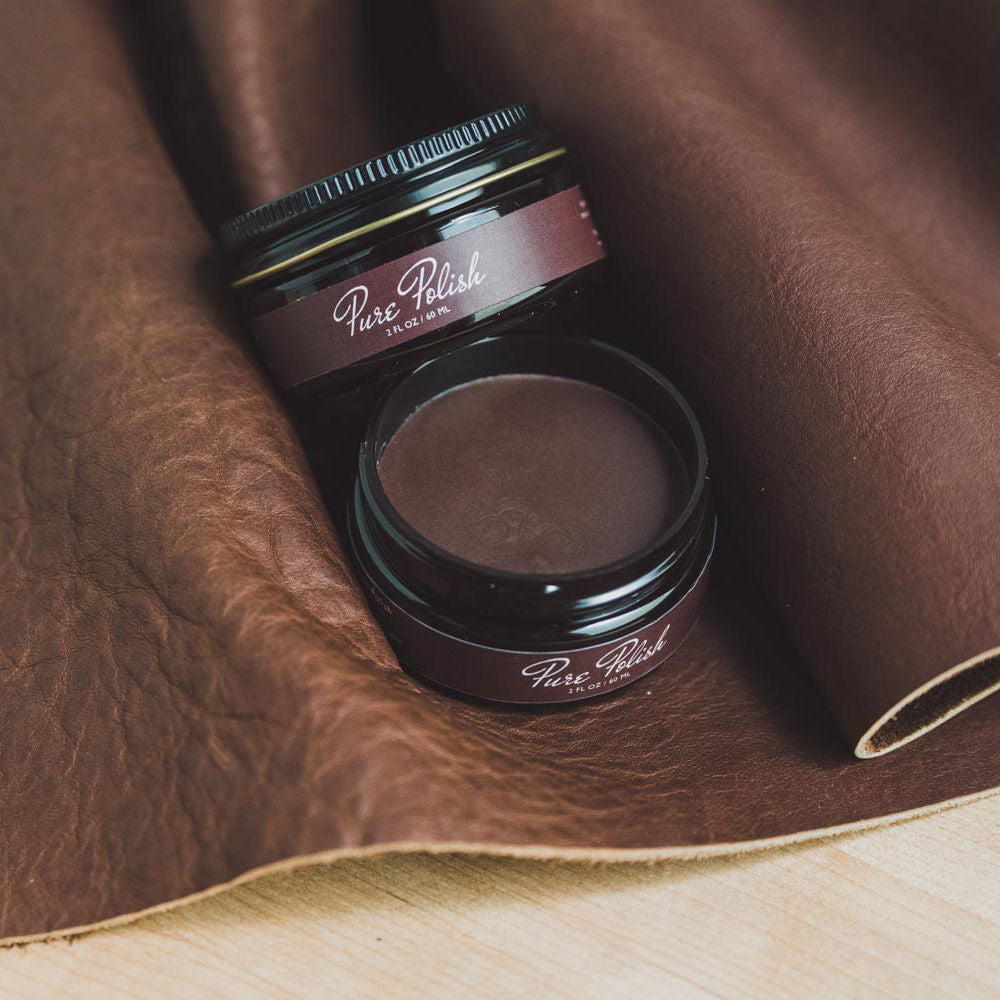 Natural Brown Water Resistant Leather Shoe Cream