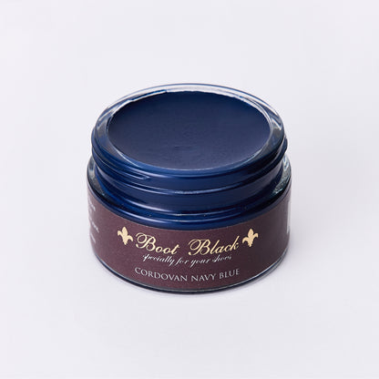 Shell Cordovan Cream by Boot Black Brand - Navy Blue