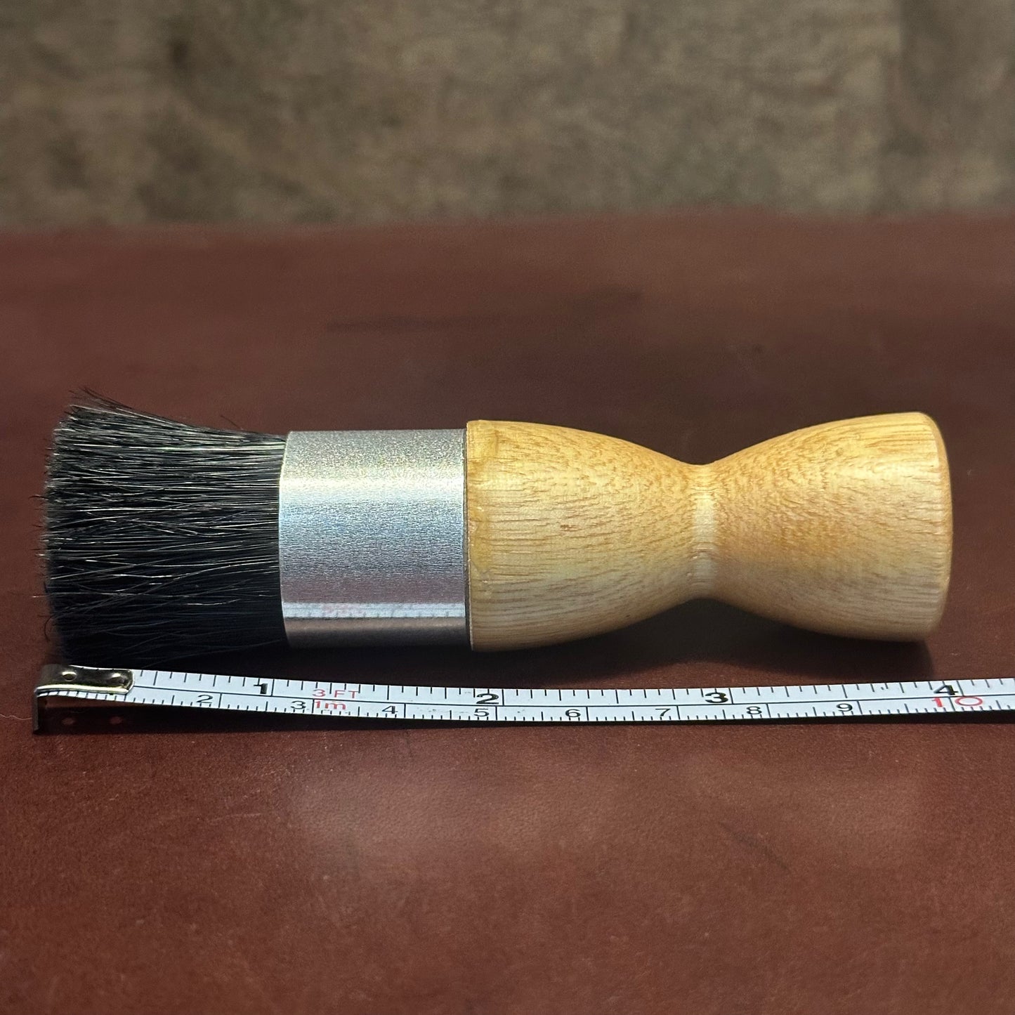 Ralyn Shoe Polish Dauber Brush (Cylindrical 1"x 4") 100% Horsehair - Made in Brazil