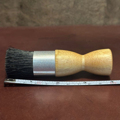 Ralyn Shoe Polish Dauber Brush (Cylindrical 1"x 4") 100% Horsehair - Made in Brazil