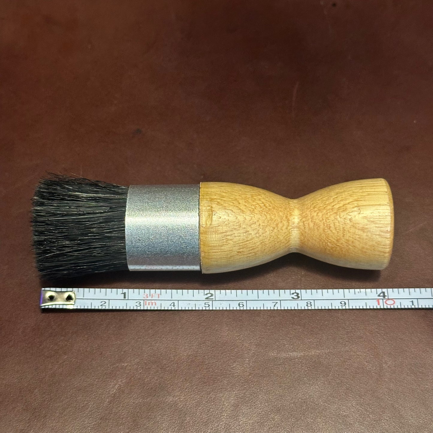 Ralyn Shoe Polish Dauber Brush (Cylindrical 1"x 4") 100% Horsehair - Made in Brazil