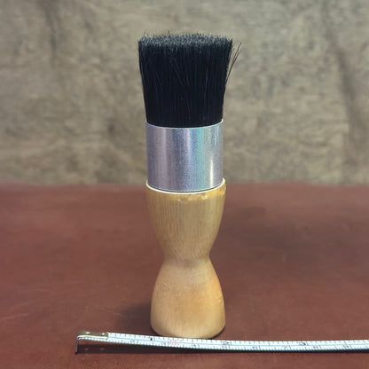 Ralyn Shoe Polish Dauber Brush (Cylindrical 1"x 4") 100% Horsehair - Made in Brazil
