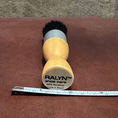 Ralyn Shoe Polish Dauber Brush (Cylindrical 1"x 4") 100% Horsehair - Made in Brazil