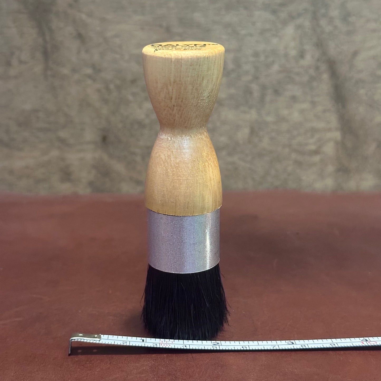 Ralyn Shoe Polish Dauber Brush (Cylindrical 1"x 4") 100% Horsehair - Made in Brazil