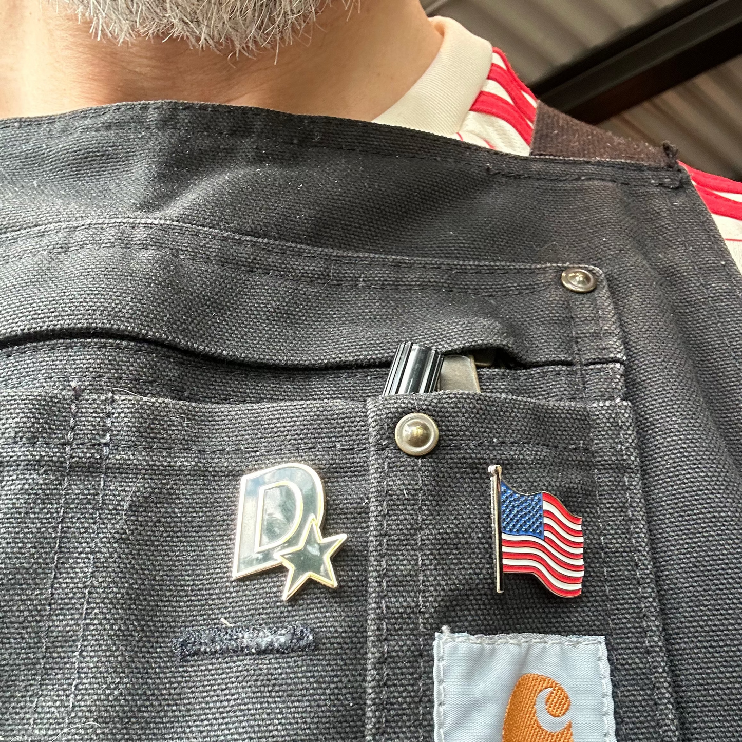 D Star Lapel Pin