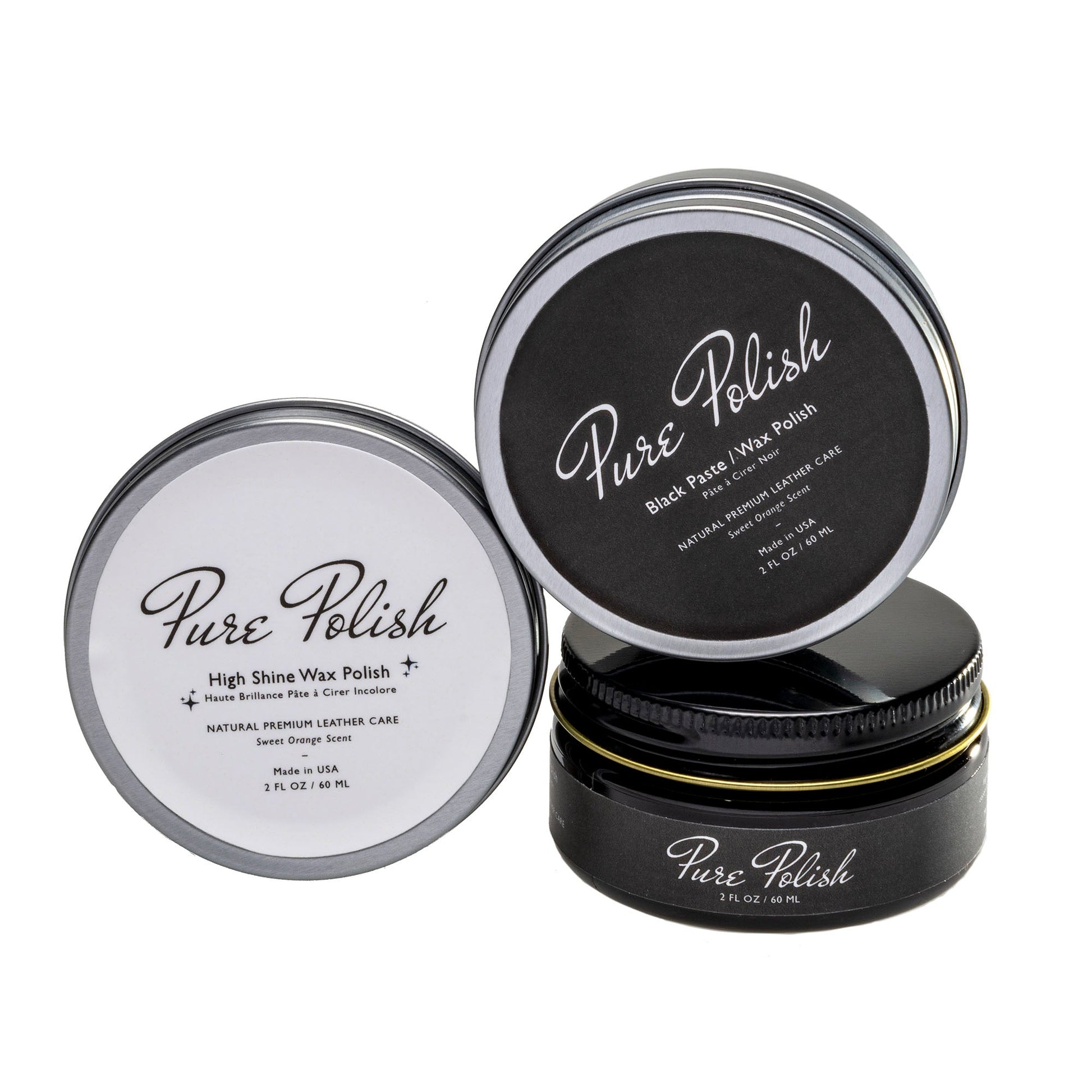 Black Tie Leather Care Shoe Polish Bundle by Pure Polish