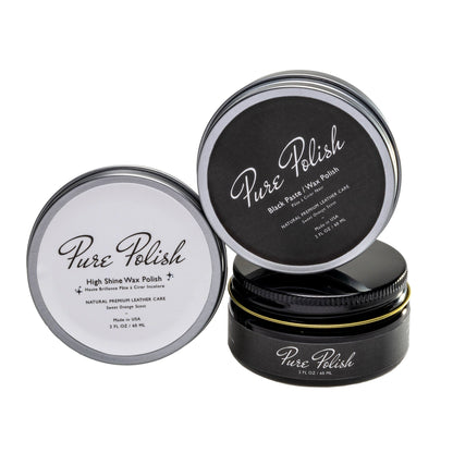 Black Tie Leather Care Shoe Polish Bundle by Pure Polish